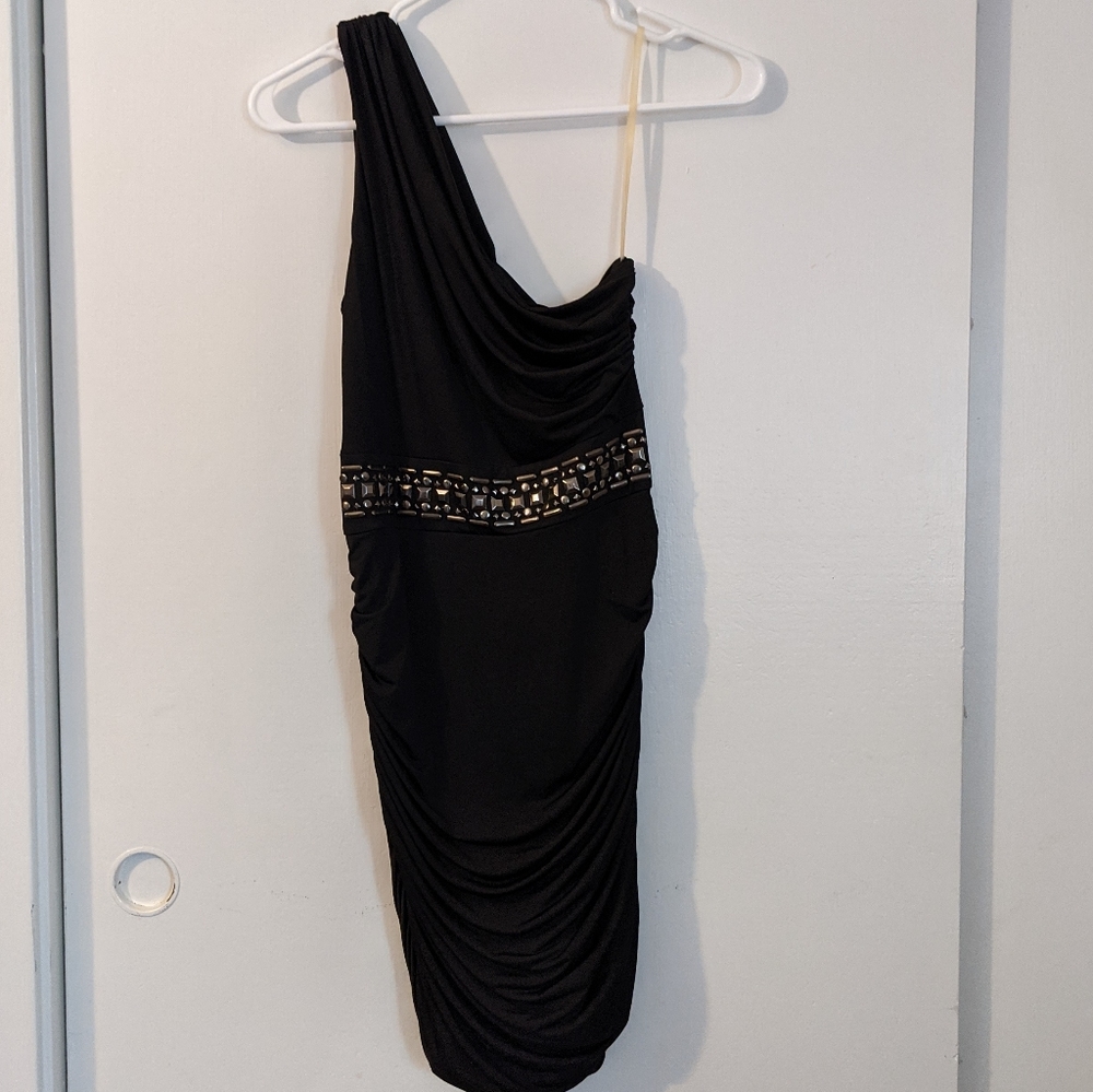 Kouture by Kimora One Shoulder Strap Dress